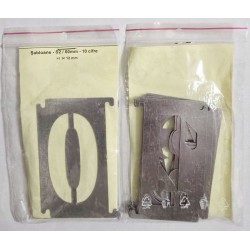 Șablon metalic S2 60 mm pentru vopsire și embosare