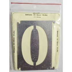 Șablon metalic S3 80 mm pentru vopsire și embosare