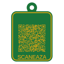 Breloc QR pentru chei pierdute personalizat 3D