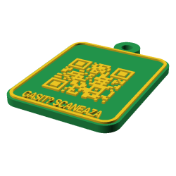 Breloc QR pentru chei pierdute personalizat 3D