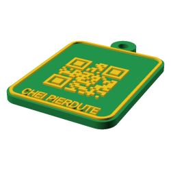 Breloc QR pentru chei pierdute personalizat 3D