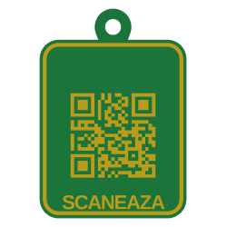 Breloc QR pentru chei pierdute personalizat 3D