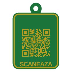 Breloc QR pentru chei pierdute personalizat 3D