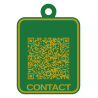 Breloc QR date de contact personalizat 3D