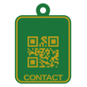 Breloc QR date de contact personalizat 3D