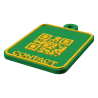 Breloc QR date de contact personalizat 3D