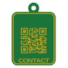 Breloc QR date de contact personalizat 3D