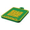 Breloc QR date de contact personalizat 3D