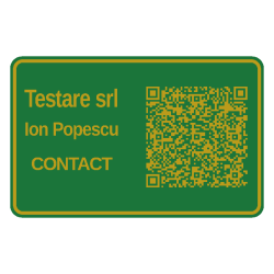 Carte de vizită 3D cu QR personalizată pentru business