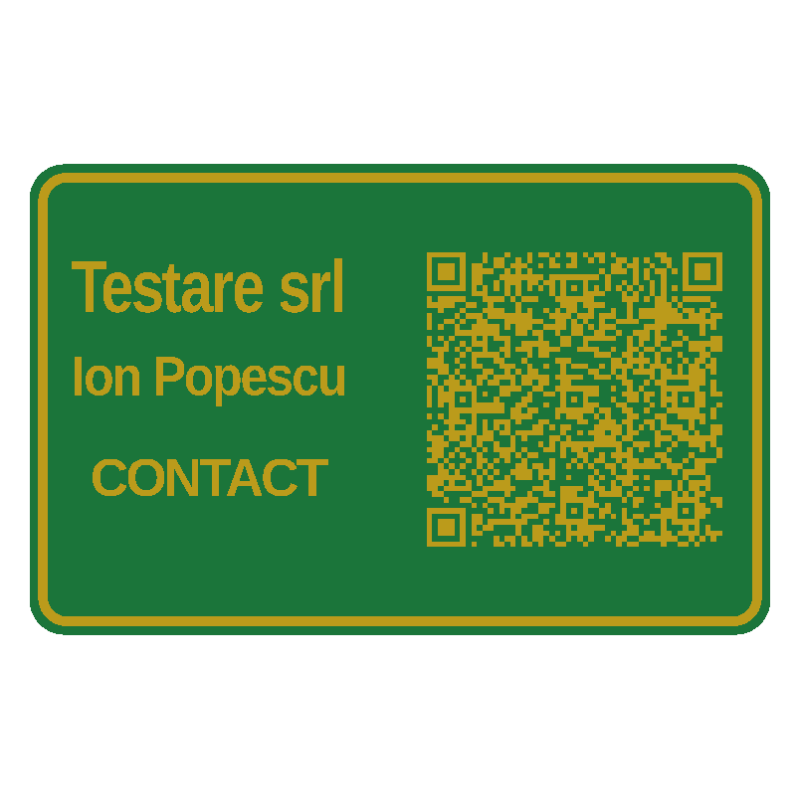 Carte de vizită 3D cu QR personalizată pentru business
