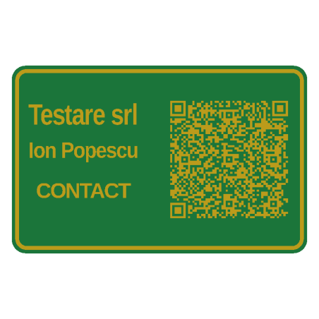 Carte de vizită 3D cu QR personalizată pentru business