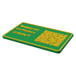 Carte de vizită 3D cu QR personalizată pentru business