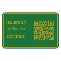 Carte de vizită 3D cu QR personalizată pentru business