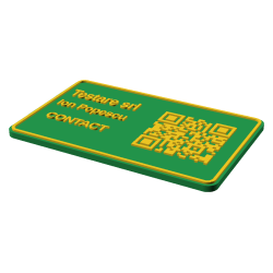 Carte de vizită 3D cu QR personalizată pentru business