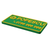 Etichetă bagaj personalizată 3D în două culori
