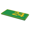 Număr de casă personalizat 3D în două culori