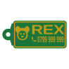 Plăcuță animale personalizată 3D cu nume și telefon