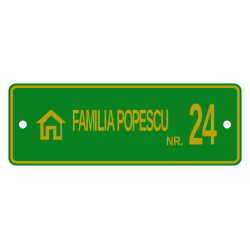 Plăcuță cutie poștală personalizată 3D cu nume