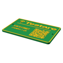 Plăcuță Wi-Fi personalizată 3D cu cod QR