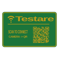 Plăcuță Wi-Fi personalizată 3D cu cod QR
