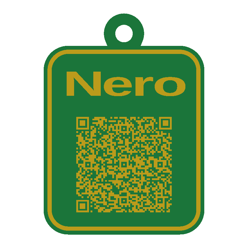 Tag QR pentru animale personalizat 3D cu nume