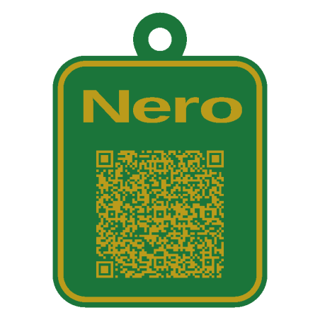 Tag QR pentru animale personalizat 3D cu nume