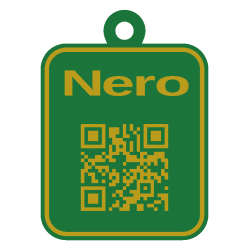 Tag QR pentru animale personalizat 3D cu nume