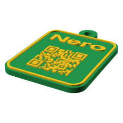 Tag QR pentru animale personalizat 3D cu nume