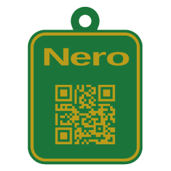 Tag QR pentru animale personalizat 3D cu nume