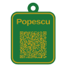 Tag QR pentru bagaje personalizat 3D în două culori