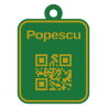 Tag QR pentru bagaje personalizat 3D în două culori