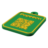 Tag QR pentru bagaje personalizat 3D în două culori