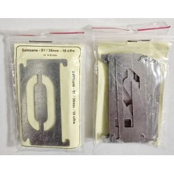 Șablon metalic S1 30 mm pentru vopsire și embosare