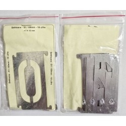 Șablon metalic S1 60 mm pentru vopsire și embosare