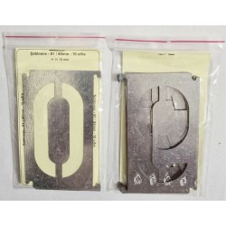Șablon metalic S1 80 mm pentru vopsire și embosare