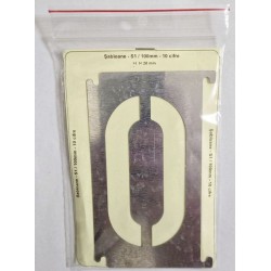 Șablon metalic S1 100 mm pentru vopsire și embosare